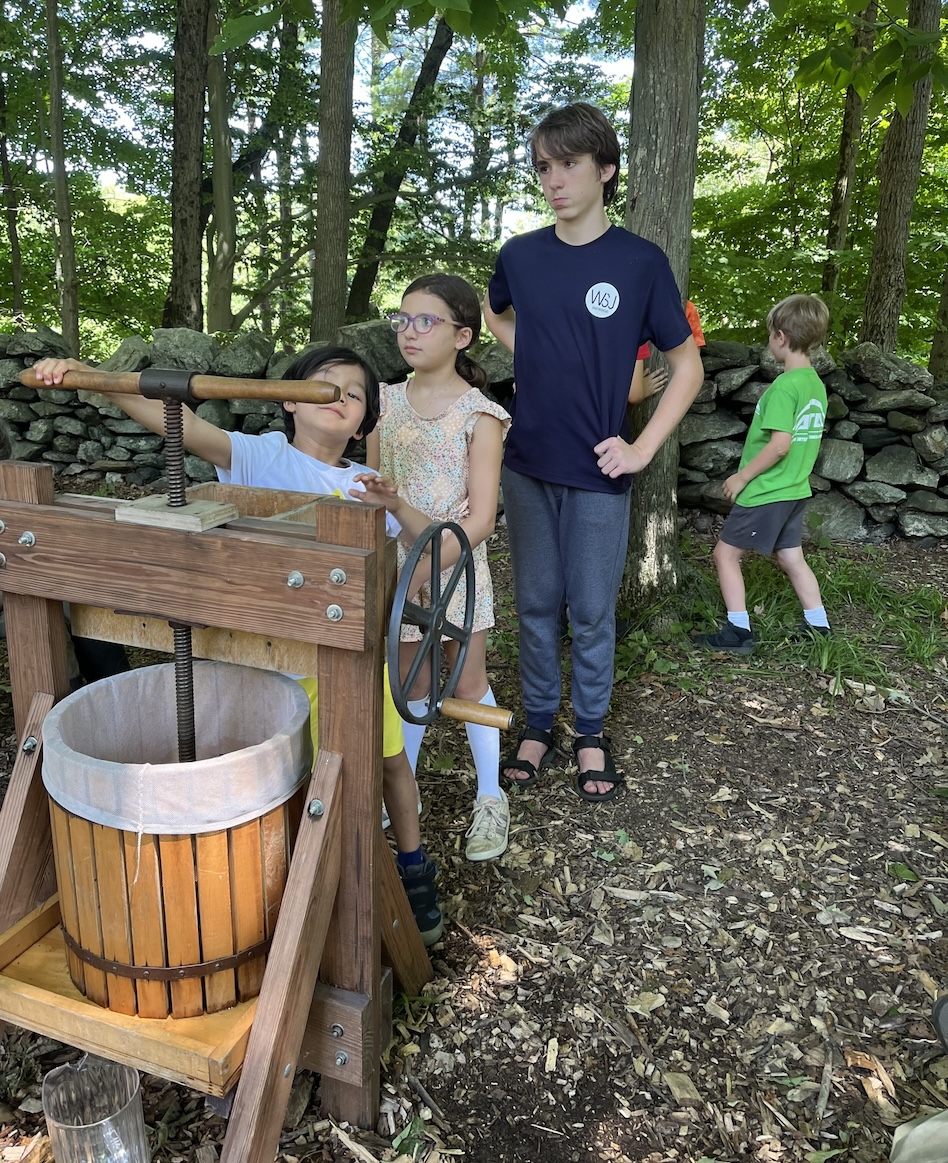 Apple cider making at Westmoreland Sanctuary